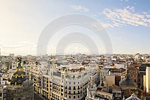 Skyline, central Madrid district photo