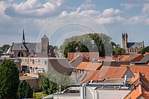 Skyline with Church and Belfry, Sluis, The Netherlands