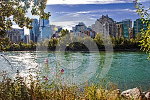 Skyline of the city Calgary, Alberta, Canada