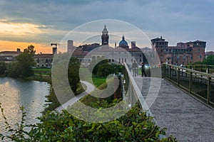 Skyline of the city of Mantova