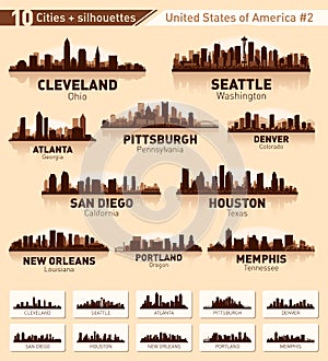 La ciudad colocar. 10 ciudades de Estados Unidos de América 2 