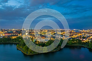 Skyline of Copenhagen downtown