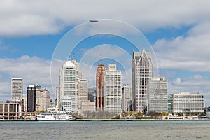 Skyline Detroit, Michigan seen from the Canadian side of the riv