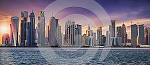 The skyline of Doha photo
