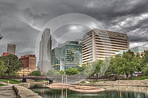 Skyline of Down Town Omaha Nebraska