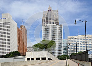 Skyline of Downtown Detroit, Michigan