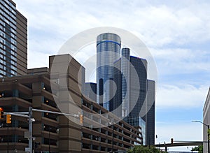 Skyline of Downtown Detroit, Michigan