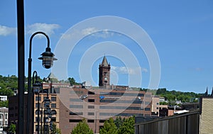 Skyline of Downtown Duluth at Lake Superior, Minnesota