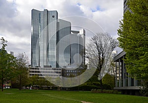 Skyline of Downtown Frankfurt at the River Main, Hessen