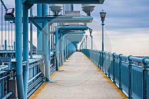 Skyline of downtown philadelphia, pennsylvania from Benjamin Franklin bridge in spring