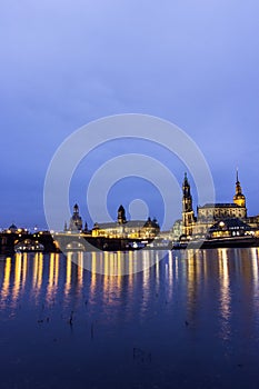 Skyline of Dresden in Germany