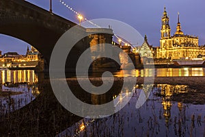 Skyline of Dresden in Germany