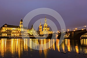 Skyline of Dresden in Germany