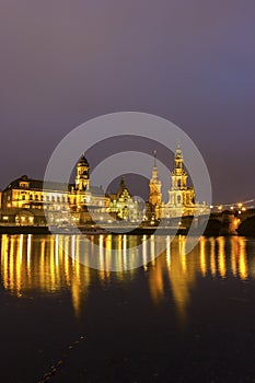 Skyline of Dresden in Germany