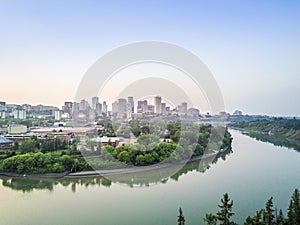 Skyline of Edmonton downtown, Alberta, Canada