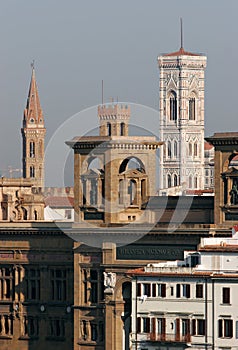 Skyline of Florence in morning
