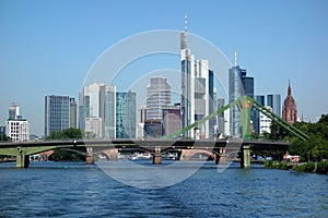 Skyline of Frankfurt Main. Germany, Financial District