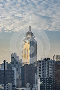 Skyscraper in Hong Kong city