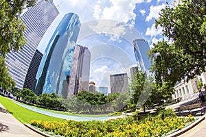 Skyline of Houston in daytime