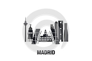 Madrid art design concept. photo