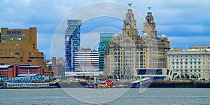 Skyline images of Liverpool, merseyside, England