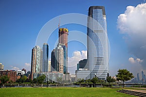 The skyline of Jersey City