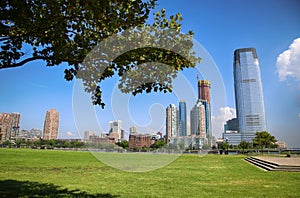 The skyline of Jersey City