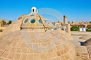 The skyline of Kashan, Iran