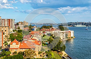 Skyline of Kirribilli at sunset, Sydney photo