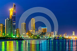 Skyline of Kuwait during night....IMAGE