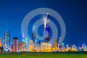 Skyline of Kuwait during night....IMAGE