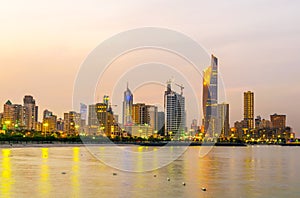 Skyline of Kuwait during sunset...IMAGE