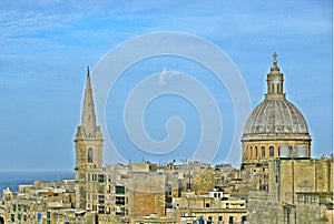 Skyline of La Valetta, Malta