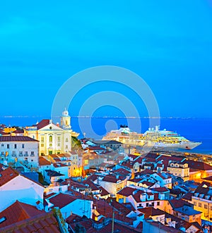 Skyline  Lisbon Old Town Alfama