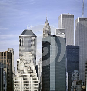 Skyline of Manhattan with the World Trade Center