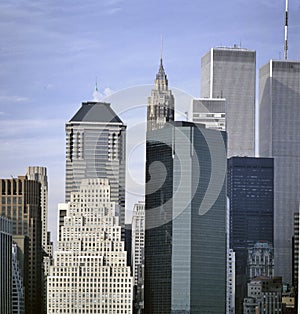 Skyline of Manhattan with the World Trade Center photo
