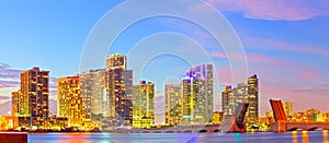 Skyline of Miami Florida