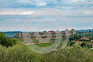 Skyline of Monteriggioni, Tuscany, Italy