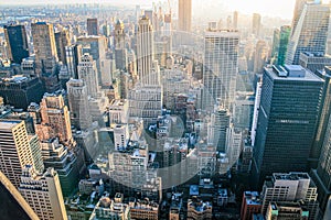 Skyline of New York with the Empire State Building, Manhattan, USA