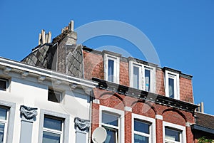 A skyline in old Liege, Belgium