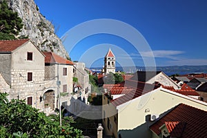 Skyline of Omis, Croatia