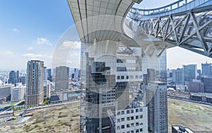 High rise office building in Osaka city, Japan