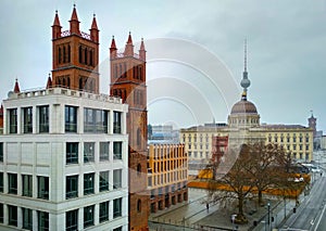 Skyline panoramic view of Berlin downtown, Germany