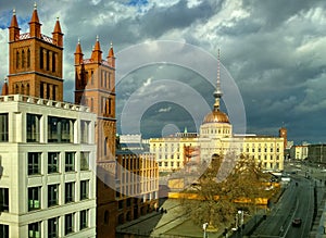 Skyline panoramic view of Berlin downtown, Germany