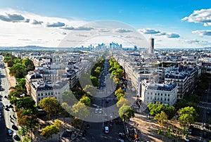 Skyline of Paris, France