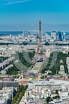 Skyline of Paris from the top of the Montparnasse tower