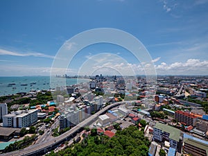 The skyline of Pattaya, Thailand