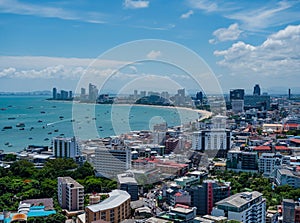 The skyline of Pattaya, Thailand