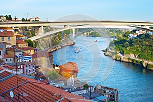 Skyline Porto Infante Henrique Bridge