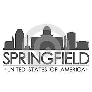 Springfield Skyline Symbol Design City Vector Art photo